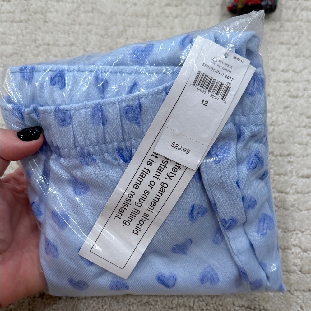 GAP Light Blue Heart Patterned Pants
